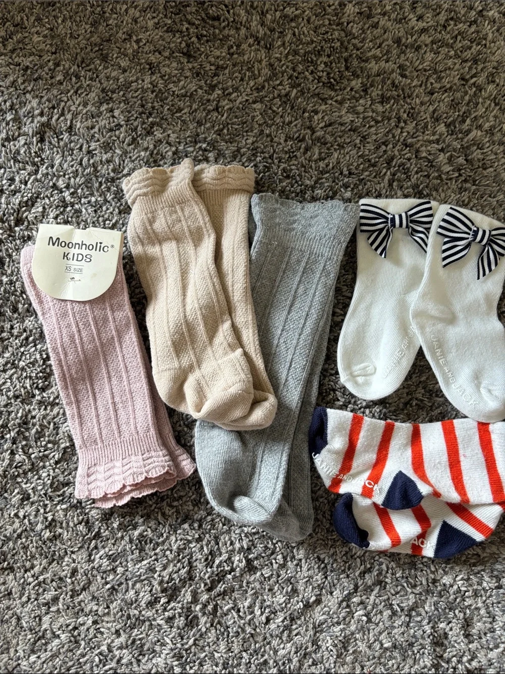 Janie and Jack & Moonholic Baby Socks